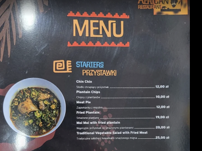 ALL SEASON AFRICAN RESTAURANT - Warsaw, Poland