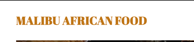 Malibu - AFRO FOOD IN PARIS