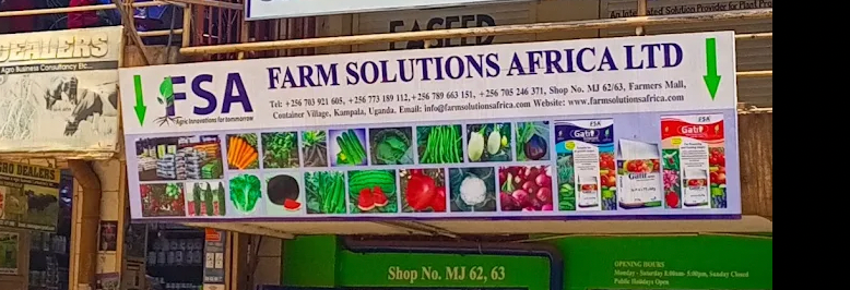 FARM SOLUTIONS AFRICA - Farmers Mall, Container Village Plaza, Nakivubo Rd, Kampala, Uganda - food shops in Kampala, Uganda - Kampala, Uganda food - farmers in Kampala, Uganda - Kampala, Uganda farmers working in Kampala, Uganda