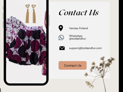 Bold and Fun - African clothes shops in Tuusula Finland